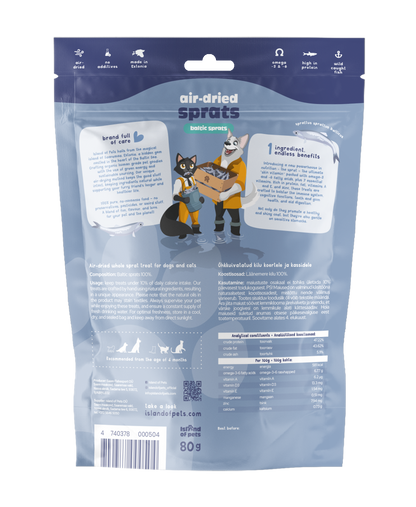 Luftgetrocknete Sprotten 80 g