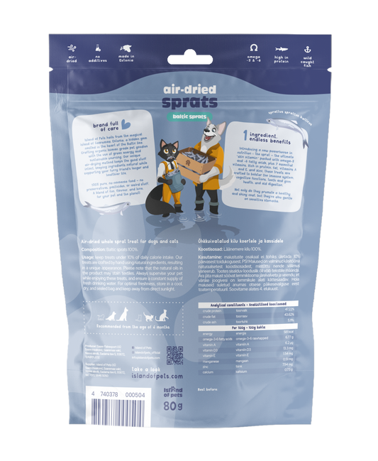 Luftgetrocknete Sprotten 80 g