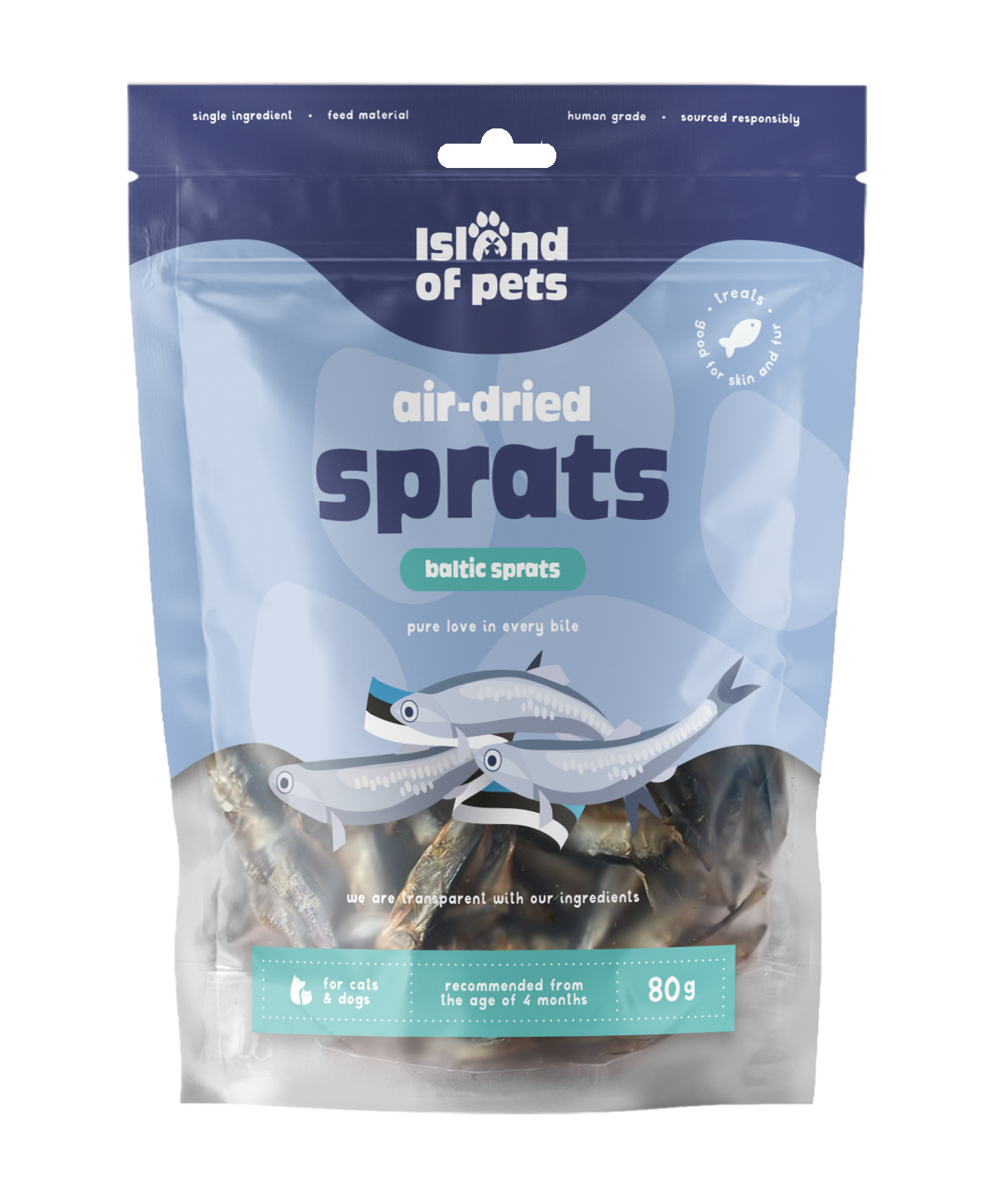 Luftgetrocknete Sprotten 80 g