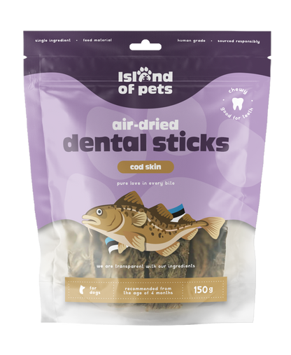 Dorschhaut-Dentalsticks 150 g