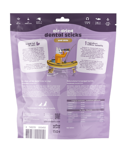 Dorschhaut-Dentalsticks 150 g